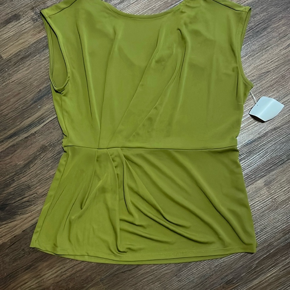 Olive green sleeveless shirt